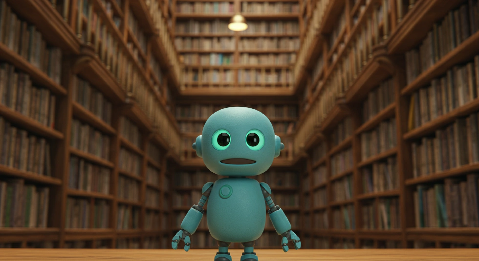 AI Robot in Library