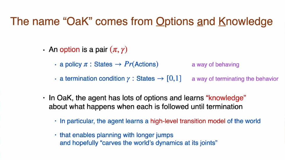 The Name “OaK” Comes From Options and Knowledge