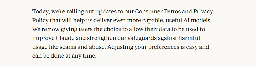 Updates to Consumer Terms and Privacy Policy - Anthropic