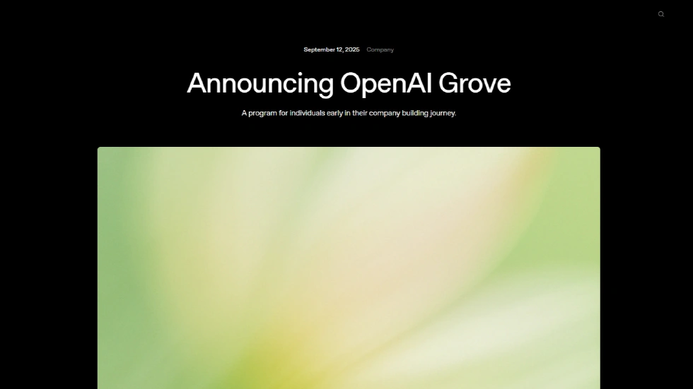 OpenAI Grove - Via OpenAI